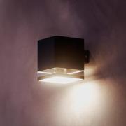 Philips LED buiten wandlamp Virona, zwart, IP44