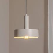 Hanglamp Vitrum round, taupe, cilindrisch, Ø 27 cm