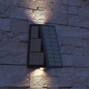Calex Solar LED buiten wandlamp Matera, up/down, zwart