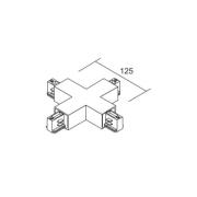 Ivela X-connector LKM DALI, zwart, 3-fasen, kunststof