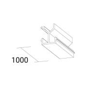 Ivela Afdekking SQUARE 48 V rail, wit, lengte 100 cm