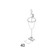 Ivela afhanghoogte SQUARE 48 V, wit, pendelhoogte 200 cm