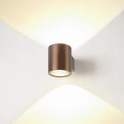 SLV LED wandlamp Oculus, Ø 9 cm, dimbaar tot warm, metaal