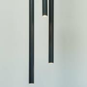 Hanglamp Sopel 3, antraciet, rond, 3-lamps, staal, G9