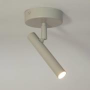 Wandlamp Sopel, taupe, 1-lamp, staal, G9, hoogte 15 cm