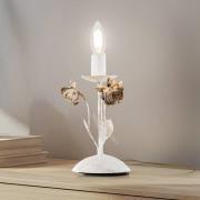 Carolina tafellamp, ivoorkleurig, 1-lamp, ijzer