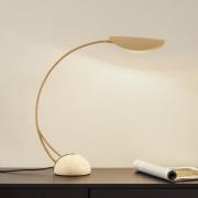 Lucande tafellamp Rivera, beige, metaal, steen, 51 cm, G9