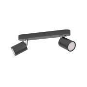 EGLO connect Smart Spot Adfira-Z, zwart, 2-lamps, staal