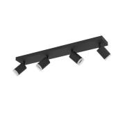 EGLO connect Smart LED-spot Melitello-Z, 4-lamps, zwart