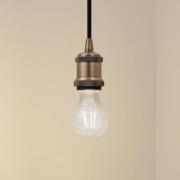 Lindby hanglamp Hattie, messing, Ø 5 cm, metaal, E27