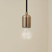 Lindby hanglamp Hattie, messing, Ø 4,7 cm, metaal, E27