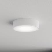Plafondlamp Cleo 300, wit, sensor, IP54, Ø 30 cm, metaal