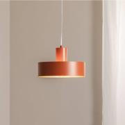 Hanglamp Rif M, baksteenrood, 1-lamp, Ø 25 cm, staal