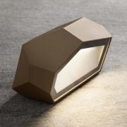 OLEV LED sokkellamp Pepito, bruin, metaal 2.700 K IP67