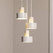 Hanglamp Rif 3, taupe, rond, 3-lamps, Ø 33 cm, staal