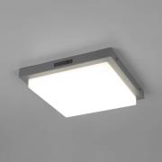 LED buiten wandlamp Bermejo, hoekig, sensor, CCT, antraciet