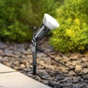 Buitenspot Caceres, zwart, kunststof, IP44, kantelbaar