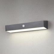 Solar wandlamp Silves, zwart, sensor, IP44