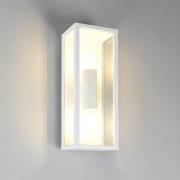 Buitenwandlamp Garonne, wit mat, gegoten aluminium, E27