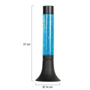 Tafellamp Volcan 4188, zwart, glitter effect, E14