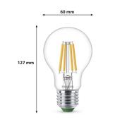 Philips E27 LED lamp A60 2,3W 485lm 2700K filament 3-pack