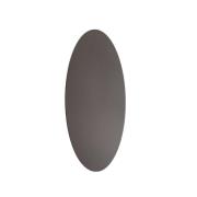Wandlamp Luna, bruin, indirect licht, Ø 30 cm, staal