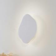 Lindby LED wandlamp Nielson, wit, gips, 30 x 30 cm