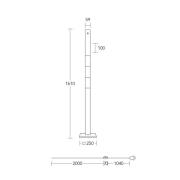 HerzBlut LED vloerlamp Lana del bronco, hout, dimbaar