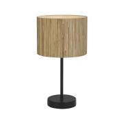 Tafellamp Meadow, bruin, zwart, natuurvezel, staal