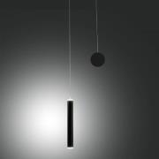 LED hanglamp Prado, zwart, metaal, dimbaar