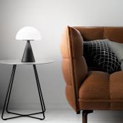 LED tafellamp Blip, zwart/wit, glas, CCT, touchdimmer