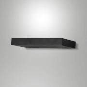 LED wandlamp Guia, zwart, metaal, 24 cm breed