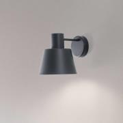 Wandlamp Dunka, antraciet 1-lamp, staal, hoogte 17 cm
