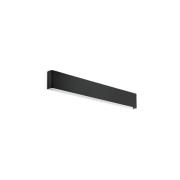 Ideal Lux LED wandlamp Delta, zwart, B 61 cm, up/down