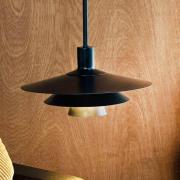 Dyberg Larsen hanglamp Kay, Ø 30 cm, zwart, metaal