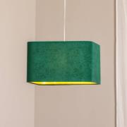 Kwadro hanglamp, groen, 40 x 40 cm, velours stof