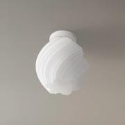 Lindby plafondlamp Nuvia, hoogte 32 cm, wit, 3D-print