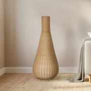 Lucande vloerlamp Takeo, rotan, hoogte 115 cm, E27