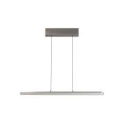 LED hanglamp Torvi, lengte 135 cm, nikkelkleurig/wit, CCT