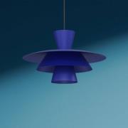 Hanglamp Plato, donkerblauw, metaal, Ø 38 cm, E27