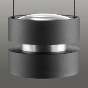 LED hanglamp Glow-Sphere, Ø 18 cm, zwart, metaal