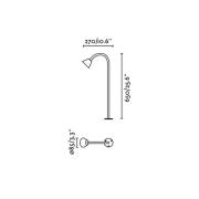 LED tuinpadverlichting Lily, hoogte 65 cm, zwart, roestvrij staal, IP6...