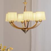 Kroonluchter AV-1876-6ES 6-lamps met kappen