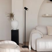 GOOD & MOJO vloerlamp Java, zwart, 141 cm, bamboe, GU10