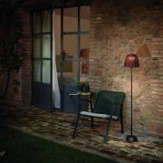 Bover LED vloerlamp Atticus 114, grafietbruin/bruin