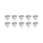 Prios LED reflectorlamp GU5.3 7.5W 621lm 36° wit 840 set van 10