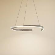 Lucande LED hanglamp Eloura, zilver, Ø58cm, metaal, CCT
