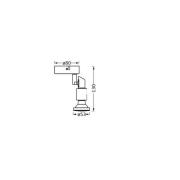 OSRAM plafondspot, zwart 1-lamp. Metaal GU10-LED 927 dimbaar