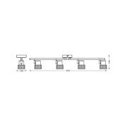 OSRAM plafondspot CORK, wit, 4 spots, GU10-LED, 927, dimbaar