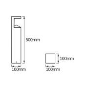 OSRAM LED tuinpadverlichting ENDURA STYLE PYRAMID, roestvrij staal, IP...